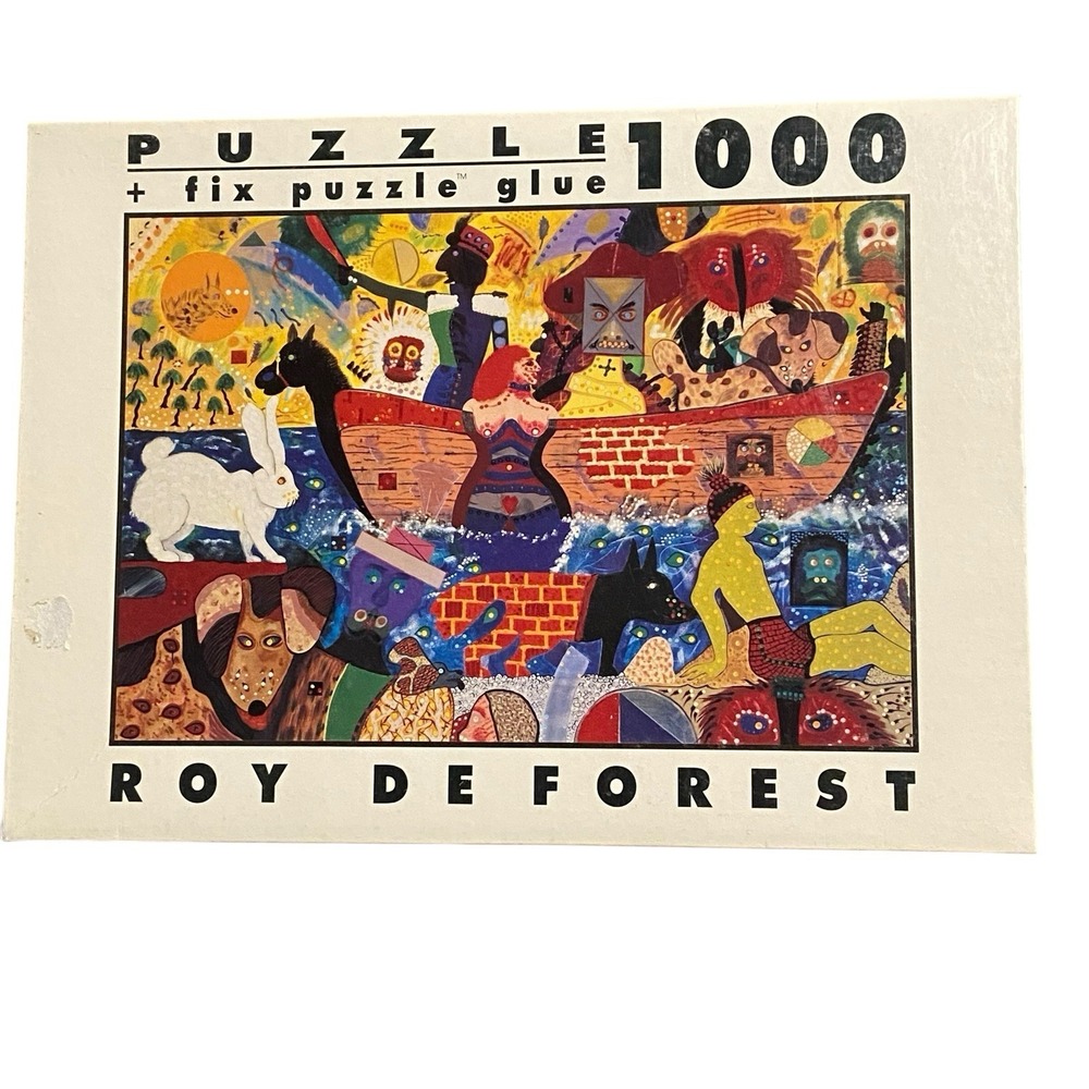 Roy De Forest Seawall 1000 Piece Puzzle‎ Fink & Company Ref 9-404 Complete